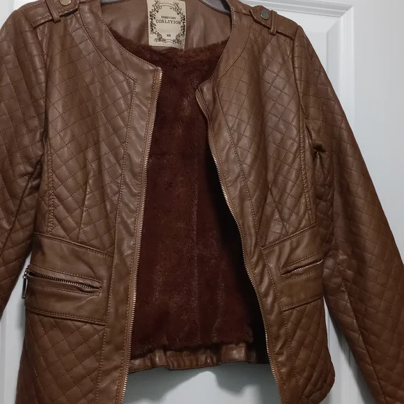Downtown collation jacket brown xs zip up - Picture 1 of 4
